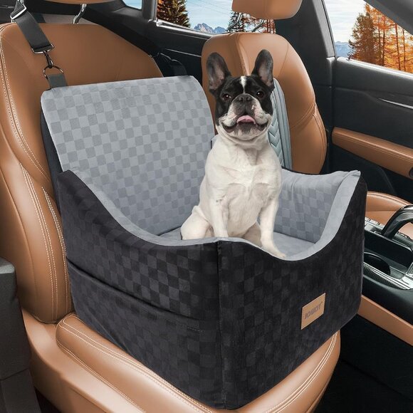 Elevated Dog Car Seat for Small/Medium Dogs up to 35 lbs - Picture 1 of 8